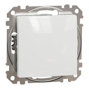 Potinkinis  kryžminis jungiklis, vieno klavišo, baltas, Sedna Design SDD111107