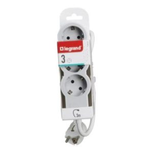 Ilgiklis 3m 3 vietų su įžeminimu, 3x1.5mm² 694559  Legrand