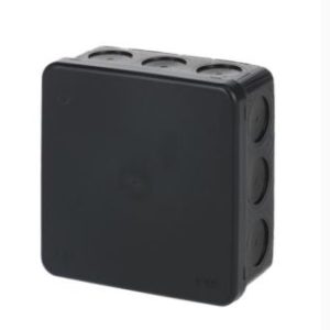 Virštinkinė dėžutė juoda 104x104x48mm IP65 AP10M