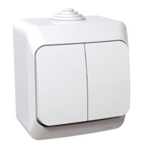 Virštinkinis hermetinis 2klavišų jungiklis Cedar Plus IP44 WDE000550